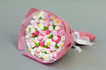 Сладкие Букеты из маршмеллоу и мармелада